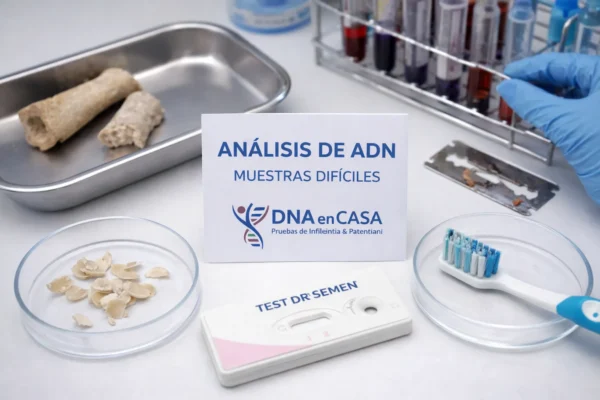 prueba adn muestras dificiles Prueba de paternidad con muestras difíciles