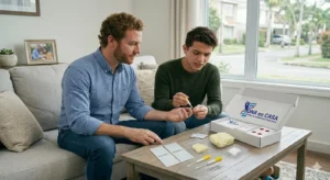 hermanos tomando prueba de and crom y Prueba de Hermanos - Análisis de Cromosoma Y